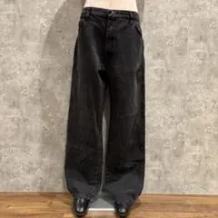 送料無料 RUSTLER ラスラー ブラック デニムパンツ ストレートフィット