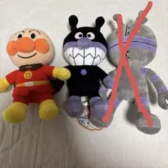 ふんわりスマイルぬいぐるみ アンパンマン 2個セット 約25cm