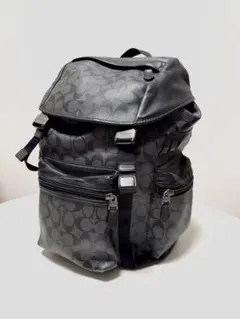 【値下げOK】Coach コーチ ロゴ柄 シグネチャー バックパック リュック