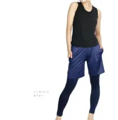 【新品未使用】ネイビー ショートパンツ　スポーツトレーニングウェア