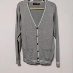 EAST BOY グレー Vネックカーディガン