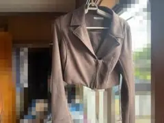 リップサービス クロップドジャケット スエード風