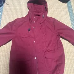 赤いフード付きマウンテンパーカー Y2K カジュアル