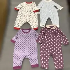 ９月３０日までのお値段です‼️ロンパースまとめ売り４枚７０〜８０