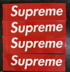 Supreme ステッカー 4枚セット 赤