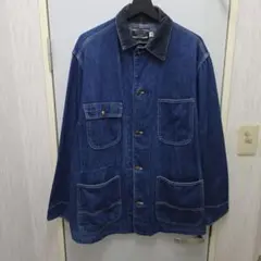 70s　SEARSシアーズ　デニムカバーオール　 濃いめ　希少な裏地なし！のサムネイル