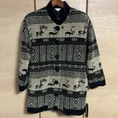 MILAKE ミレイク　トナカイ柄　ニットセーター
