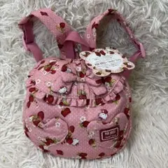 【新品タグ付】ピンクハウス ハローキティ ミニリュック いちご フリルのサムネイル