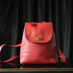 OLD COACH 9960 ミニリュック USA製 本革 レッド