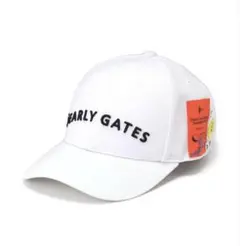 PEARLYGATES Bioネームリサイクルツイルキャップ (UNISEX)白