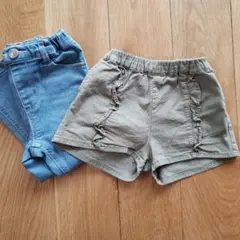 branshesデニムパンツとショートパンツセット