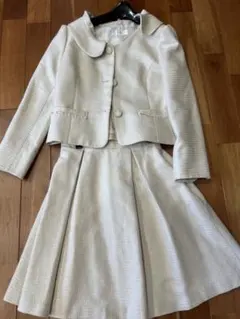 フェルゥ　ジャケットスカート②アイボリー　セットアップ