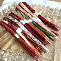 着物-帯締め10本セット（目立った傷や汚れなし）練習用・コーディネート試し13