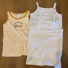 【4点価格】西松屋　キャミソール肌着3枚　タンクトップ肌着1枚　女の子