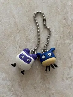 初代　たまごっち 人形 キーチェーン 平成 レトロ 当時物　ますくっち　ズキっち