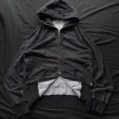 00s OLD UNIQLO ダブルジップパーカー　y2k 短丈　archive