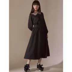 merry jenny スカラップカラーワンピース