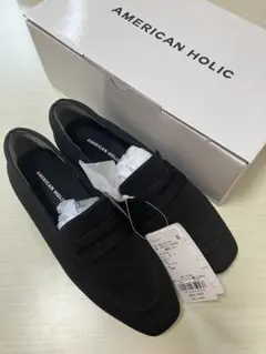 AMERICAN HOLIC ニットローファー ブラック　Sのサムネイル