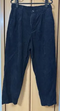 GUコーデュロイワイドパンツ　　メンズ　Lサイズ　ブラック