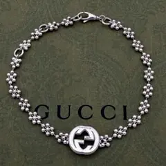 GUCCI ブレスレット インターロッキングG フラワー SV925 GG - メルカリ