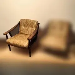 手渡し ２脚セット ② カリモク コロニアル シングルソファ アームチェア