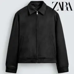 ZARA フェイクスエードレギュラーフィットジャケット　S