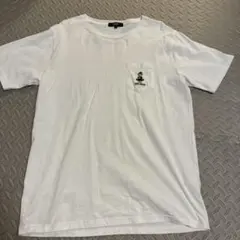BEAMS HEART GYM BEAR ポケットTシャツ ホワイト Lのサムネイル