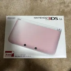 NINTENDO 3DS LL ピンク ホワイト本体スライドパッド破損ジャンク