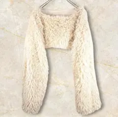 soie by apres jour mignon フェイクファー プルオーバー