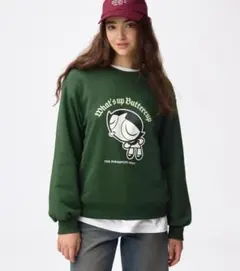 新品GUスウェットプルオーバーTHE POWERPUFF GIRLS
