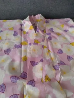 新品 浴衣 ピンク 花柄 綿100% 155-168cm