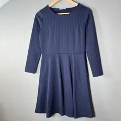 訳あり特価【Natural beauty basic】ピンストライプ柄ワンピース