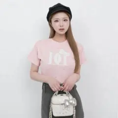 Hello DarichキルティングアップリケビジューTシャツ Hello DarichキルティングアップリケビジューTシャツ pink - メルカリ