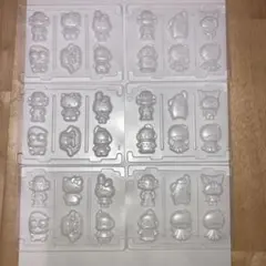 サンリオ なかよしシールグミ 型 6つセットAAABBB