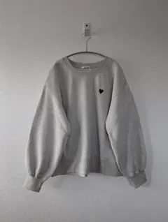 GeeRA/ハート刺繍裏起毛スウェット