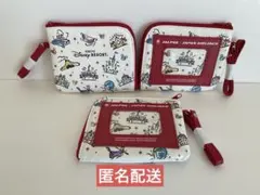 東京ディズニーリゾートパスケースコインケース付き　JALパック　3個セット