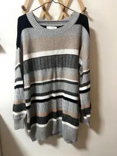 CECIL McBEE ボーダー　セーター　y2k 平成　グランジ