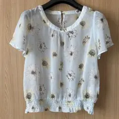 MAJESTIC LEGON トップス　半袖　水色　花柄のサムネイル
