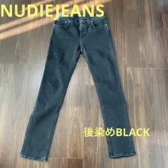 NUDIE JEANS THIN FINN black black ブラックデニ