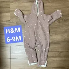 H&M オーガニックコットン ロンパース 6-9M