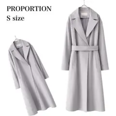 プロポーションボディドレッシング/スプリングコート/ベルト付き/PS/グレージュ