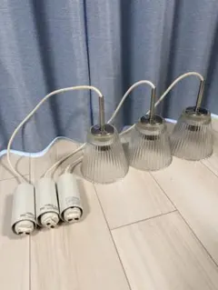 コイズミ　ペンダントライト　ガラス3連のサムネイル