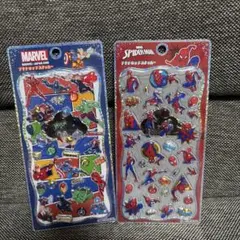 MARVEL アベンジャーズ スパイダーマン プチドロップステッカー 2種