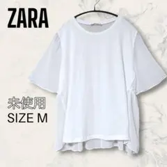 【未使用】 ZARA シフォン 切り替え フレア スリーブ トップスのサムネイル