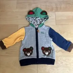 ミキハウス パーカー 90 くま耳