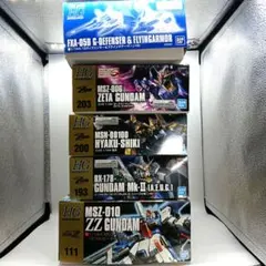 HG ガンプラ 5体セット ZZ ガンダムチーム まとめ売り - メルカリ