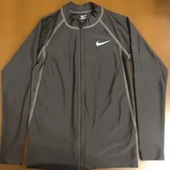 Nike ジッパー付きラッシュガード 長袖 黒 キッズ140