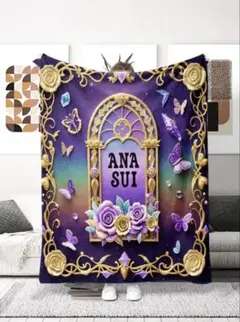 ANNA SUI グラフィック ブランケット 毛布 150×200 D