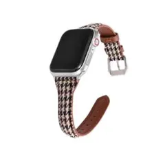 Apple Watch バンド ハウンドトゥース柄