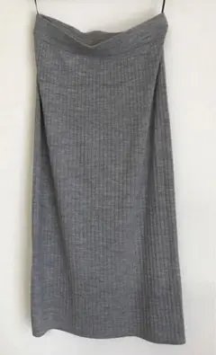 【UNIQLO ユニクロ】メリノブレンドリブスカート　Mサイズ